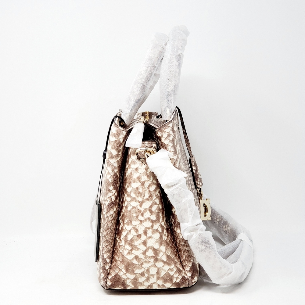 DKNY Paige Faux Snake Satchel - Picture 5 of 13
